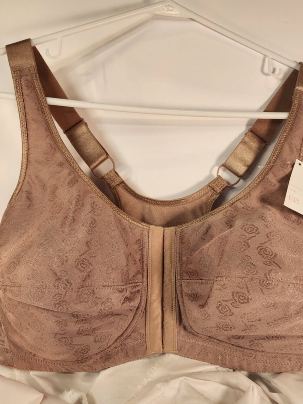 NEW WITH TAGS ABC Front Closure T-Back BRA size 44D in Cocoa